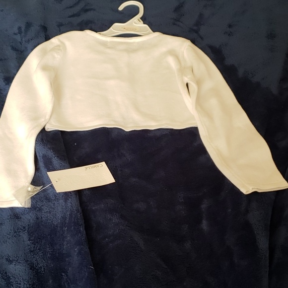 Ribbon Shrug Jacket Short Cardigan - Picture 3 of 3